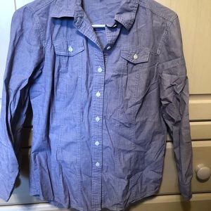 Purple button-down